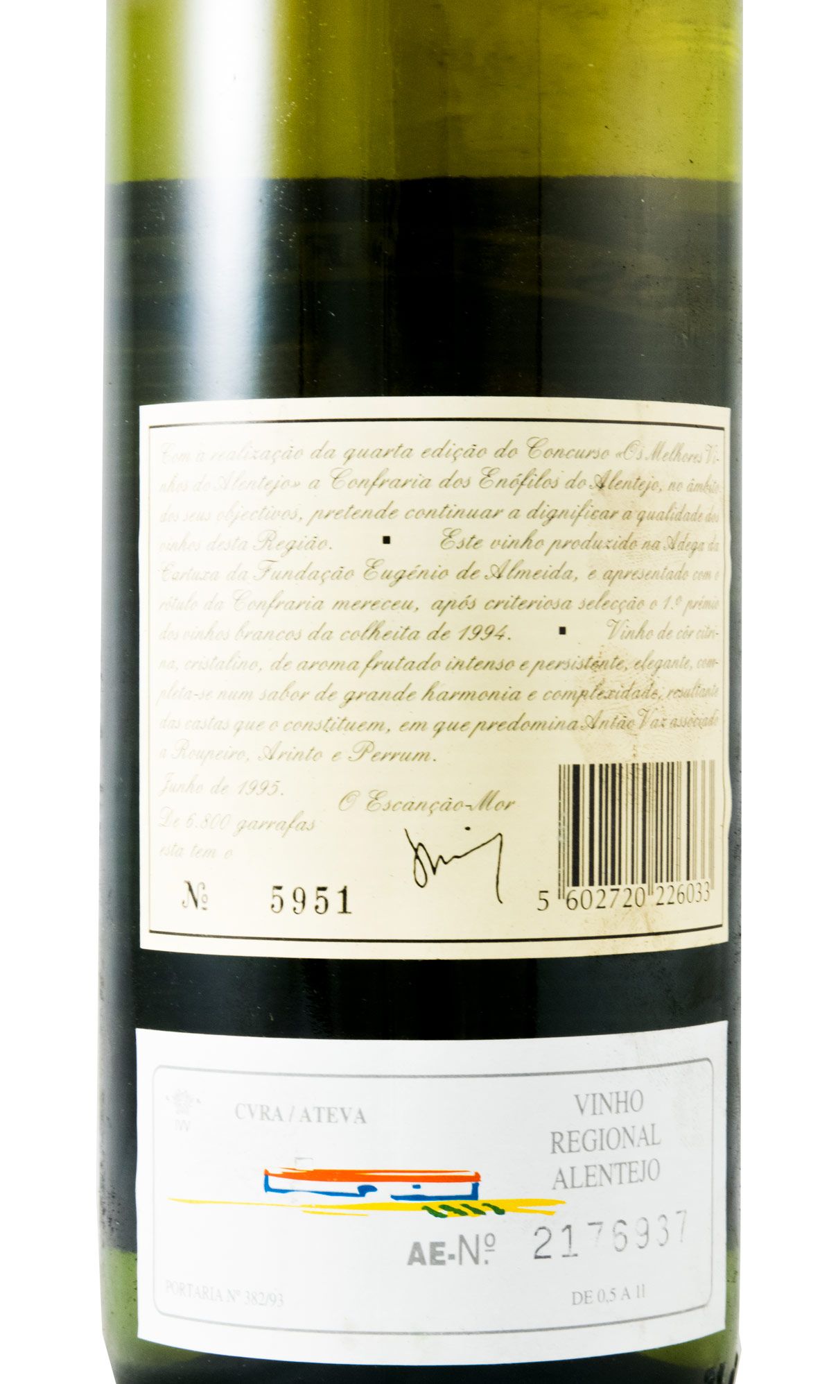 1994 Confraria Enófilos do Alentejo branco
