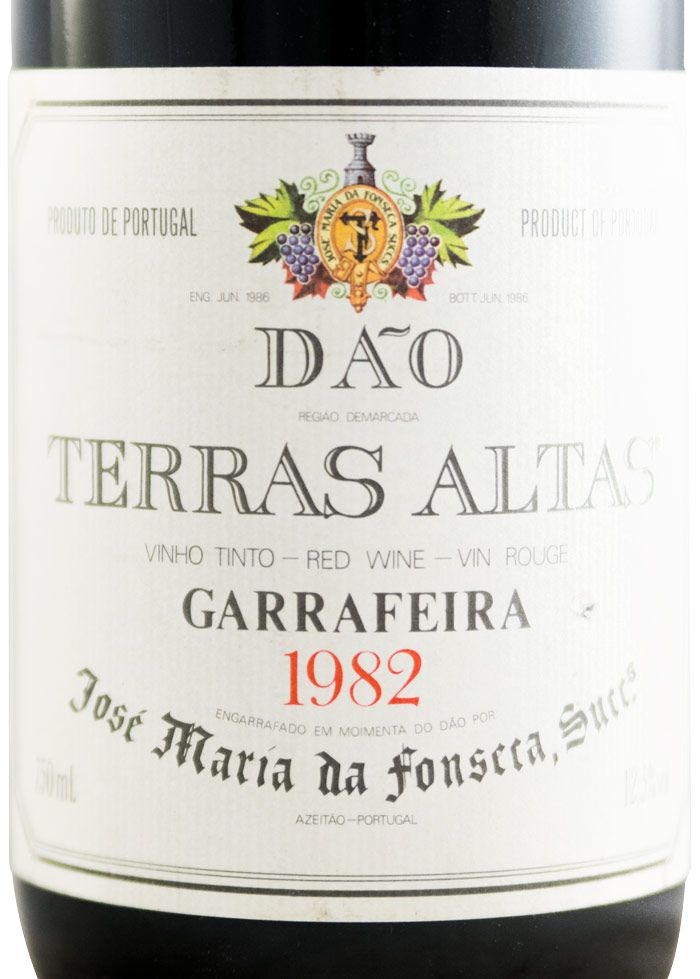 1982 José Maria da Fonseca Dão Terras Altas Garrafeira tinto