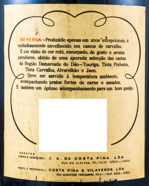 1981 Sogrape Reserva tinto