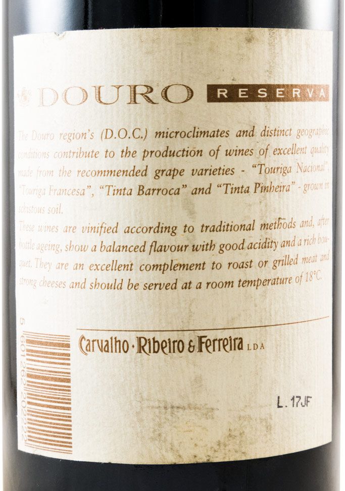 1992 Carvalho Ribeiro & Ferreira Reserva Douro tinto