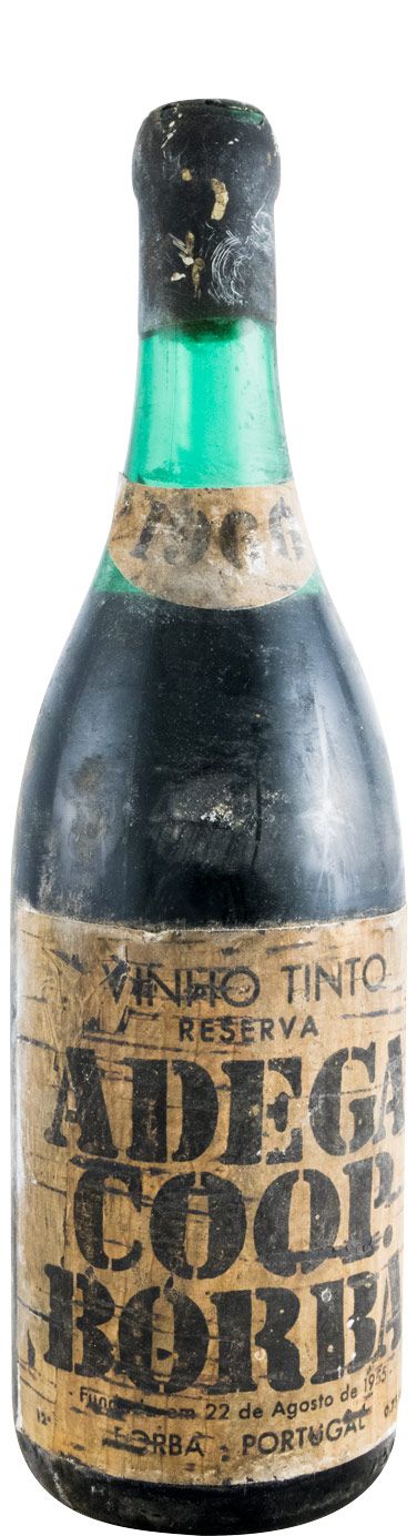 1966 Borba Reserva tinto (rótulo de cortiça)