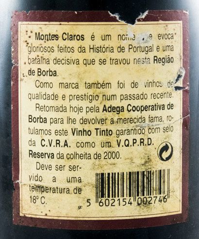 2000 Montes Claros Reserva red