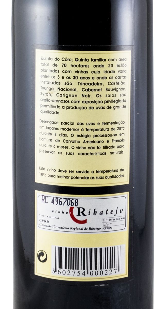 2003 Quinta do Côro Syrah + Touriga Nacional red