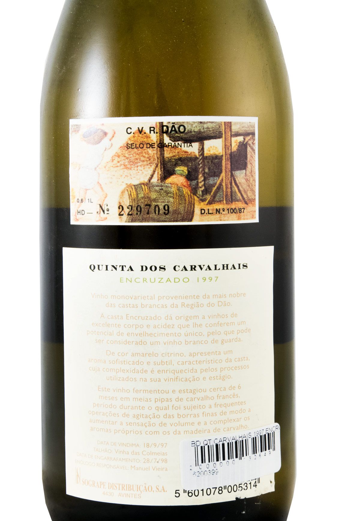 1997 Quinta dos Carvalhais Encruzado branco