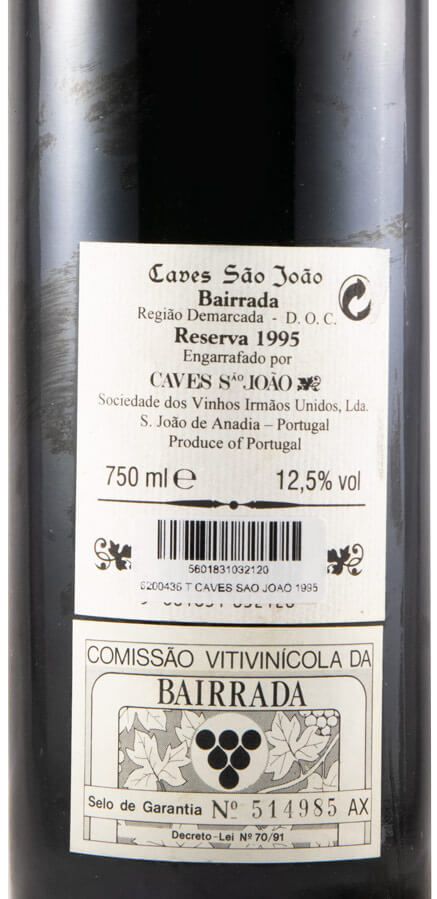 1995 Caves São João Reserva red