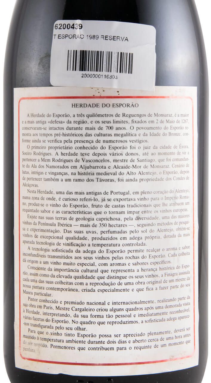 1989 Esporão Reserva tinto