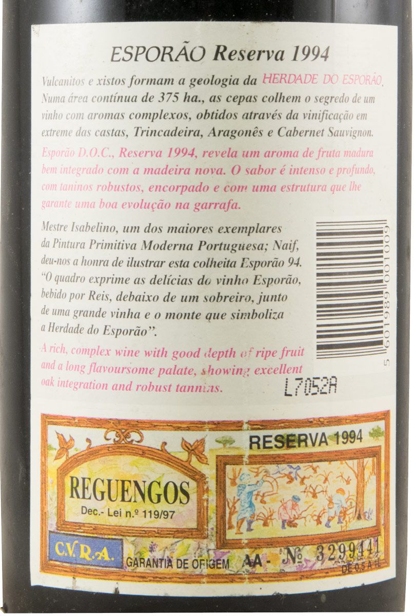1994 Esporão Reserva red