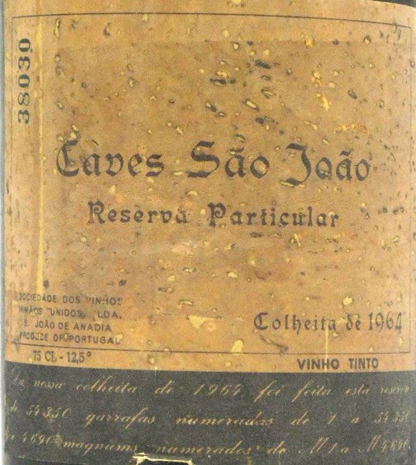 1964 Caves São João Reserva Particular red