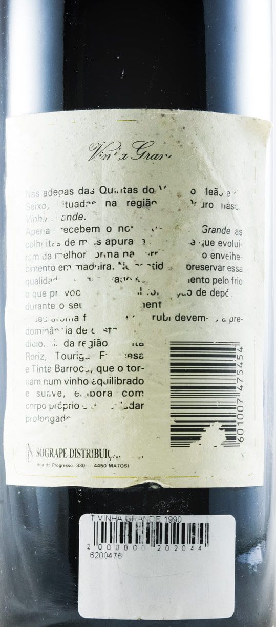 1990 Casa Ferreirinha Vinha Grande red