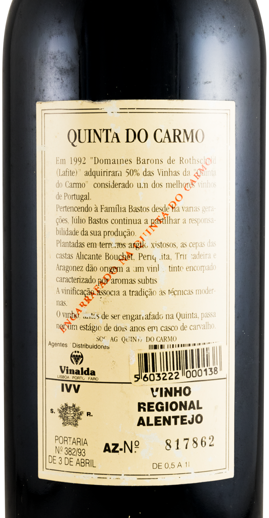 1989 Quinta do Carmo red