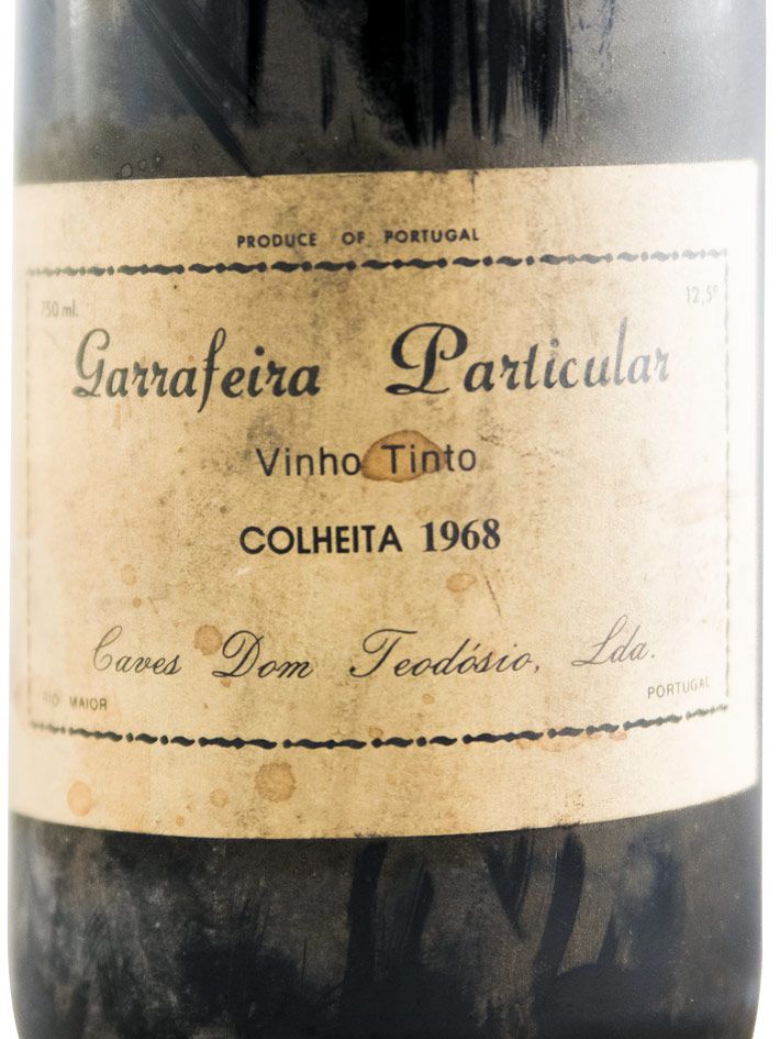 1968 Caves Dom Teodósio Garrafeira Particular tinto