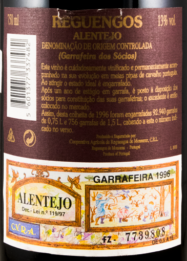 1996 Reguengos Garrafeira dos Sócios tinto