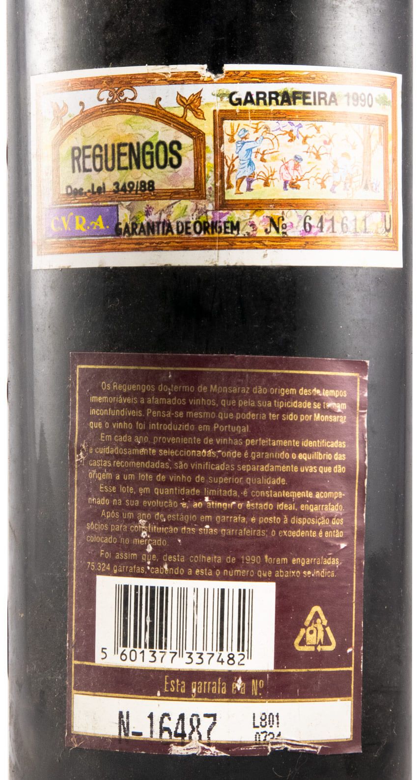1990 Reguengos Garrafeira dos Sócios tinto