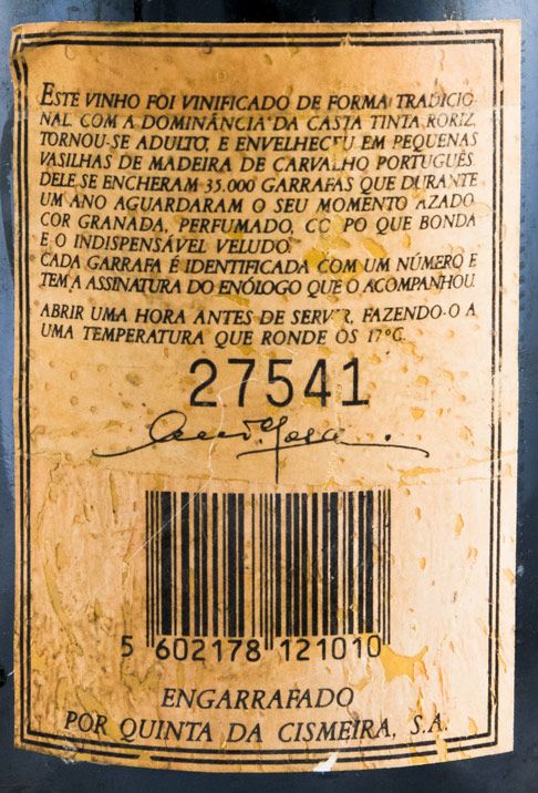 1985 Scarpa Garrafeira red