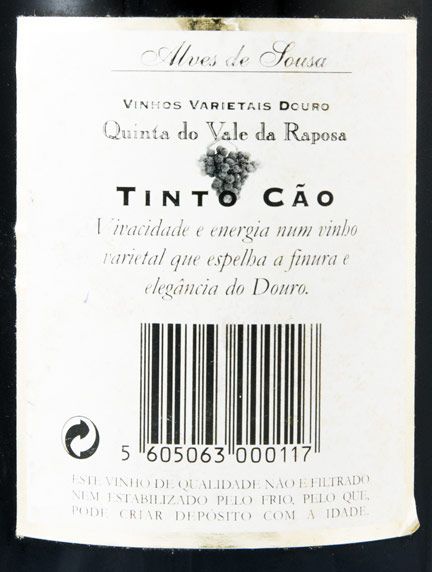 1999 Quinta do Vale da Raposa Tinto Cão tinto