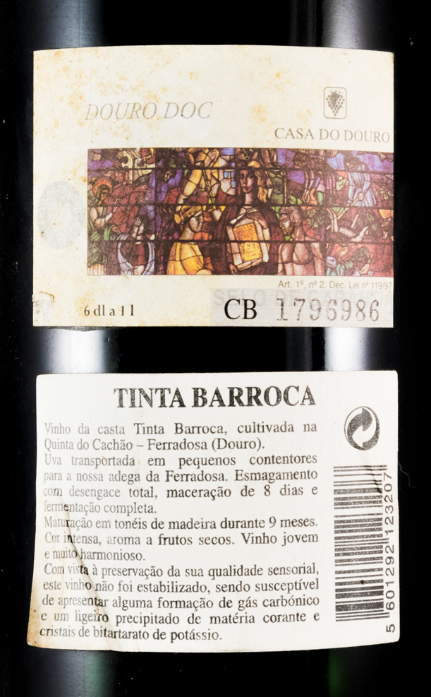 1999 Quinta do Cachão Tinta Roriz tinto