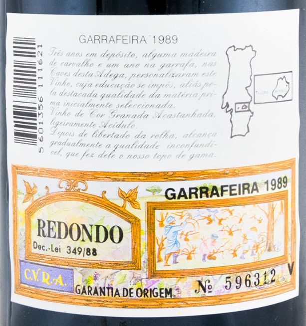 1989 Porta da Ravessa Garrafeira red