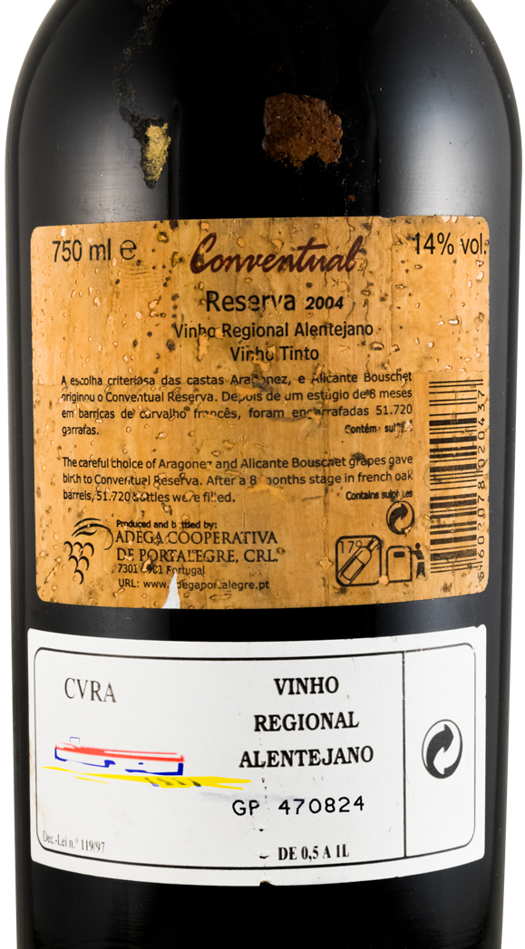 2004 Conventual Reserva red