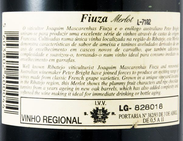 1995 Fiuza Merlot red