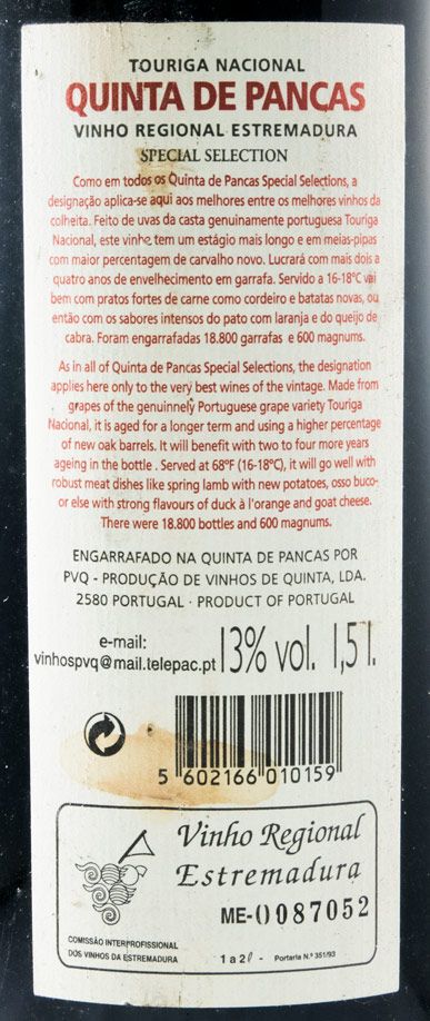 1997 Quinta de Pancas Touriga Nacional Special Selection red 1.5L