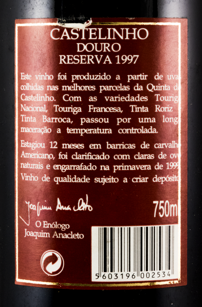 1997 Quinta do Castelinho Reserva red