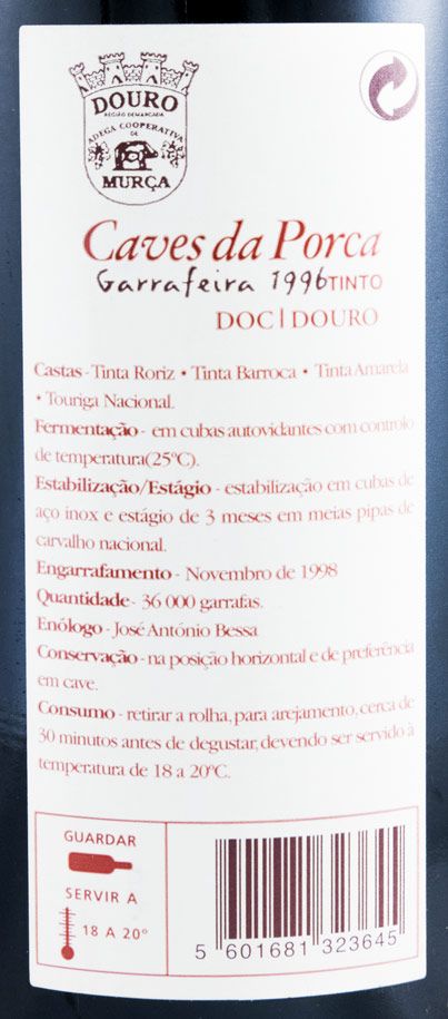 1996 Caves da Porca Garrafeira red