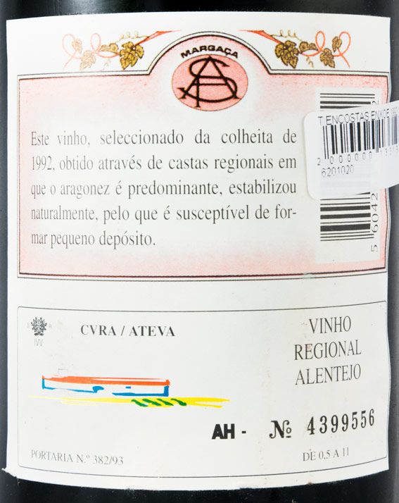 1992 Encostas do Enxoé Colheita Seleccionada red
