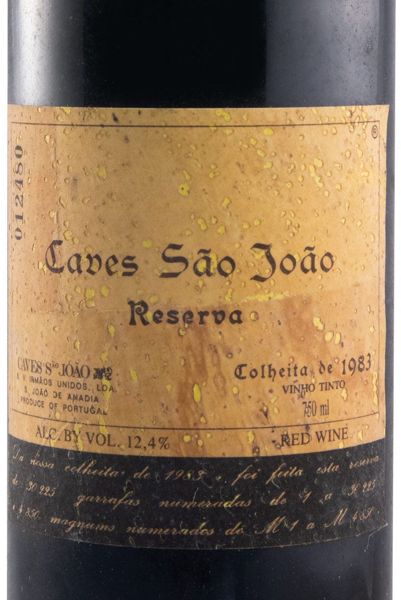 1983 Caves São João Reserva tinto