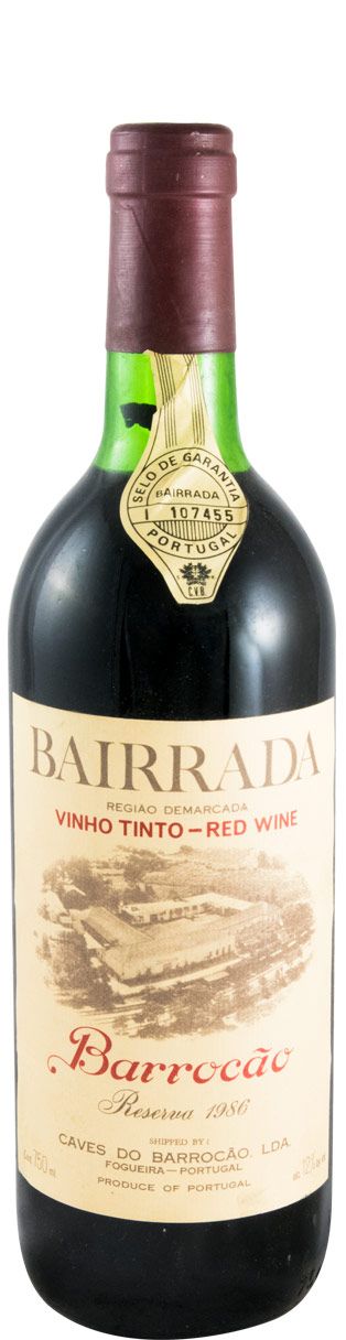 1986 Barrocão Reserva Bairrada tinto