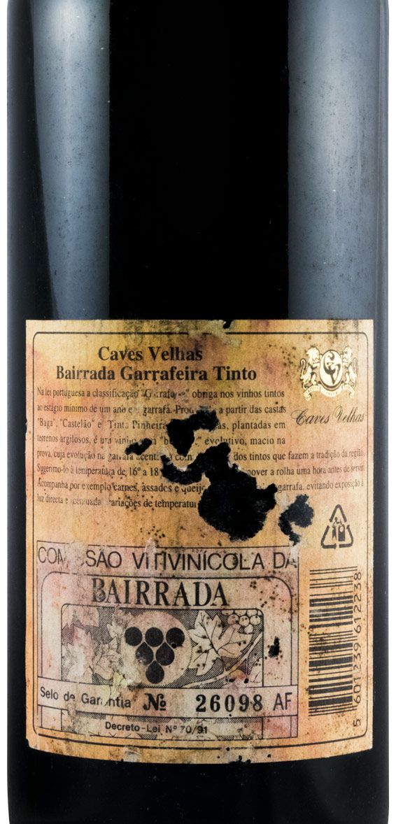 1992 Caves Velhas Garrafeira red