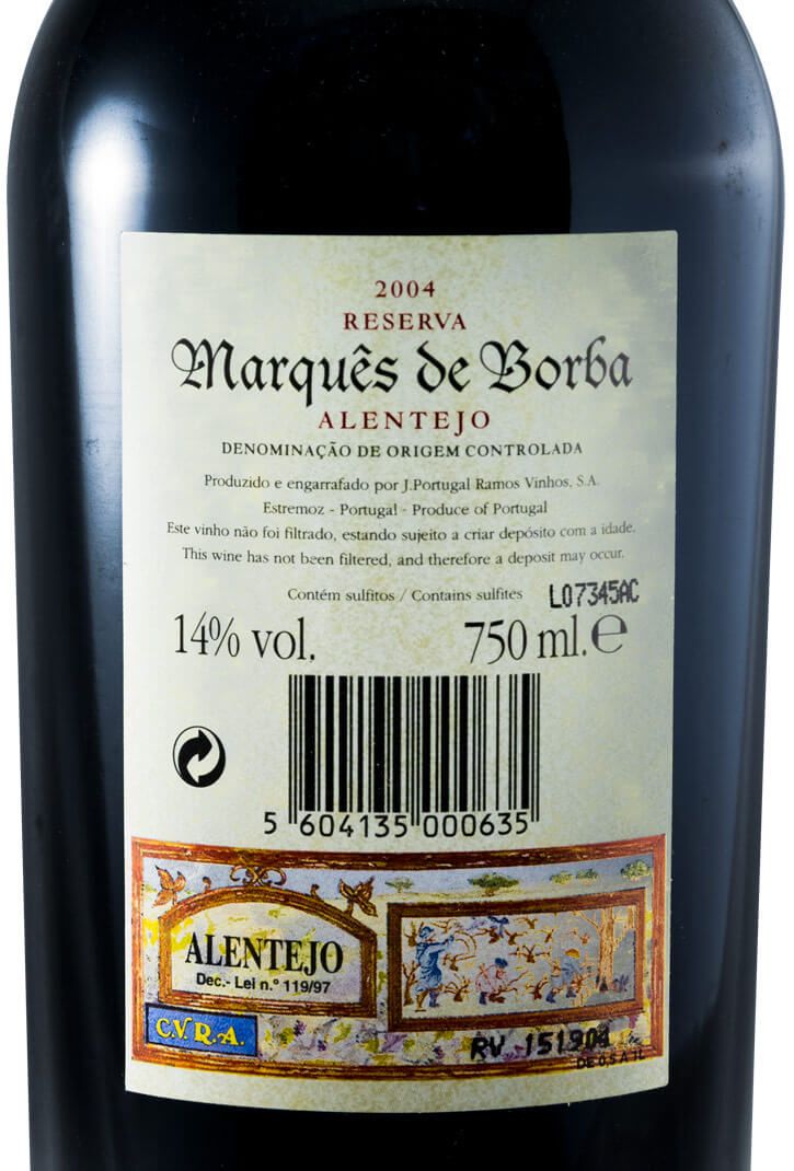2004 João Portugal Ramos Marquês de Borba Reserva tinto