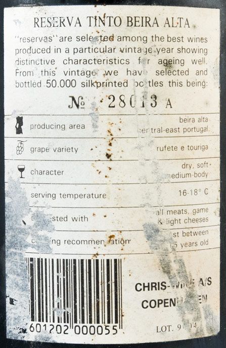 1989 J. Serra Reserva tinto
