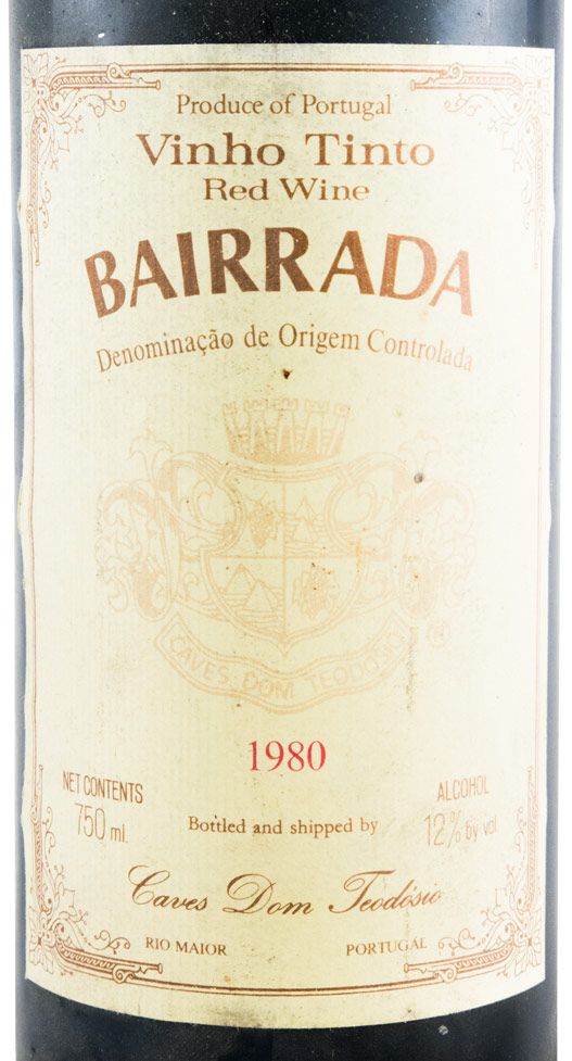 1980 Caves Dom Teodósio Bairrada tinto
