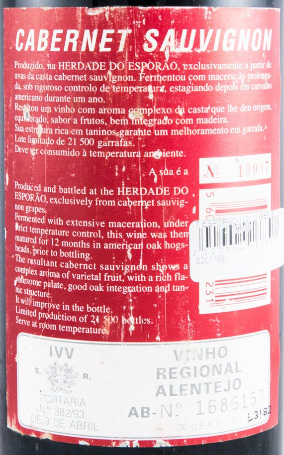 1991 Herdade do Esporão Cabernet Sauvignon red