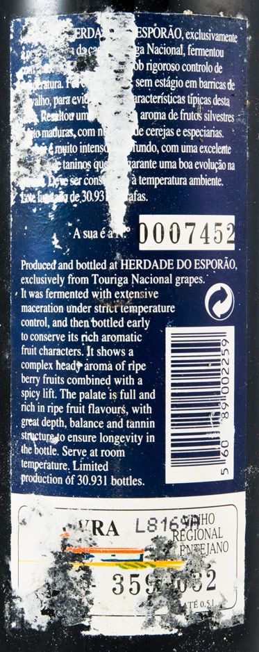 1997 Herdade do Herdade Touriga Nacional red 50cl