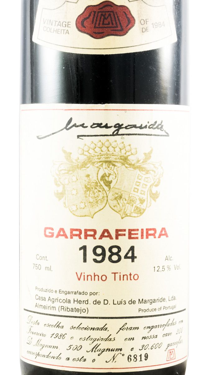 1984 Margarides Garrafeira red