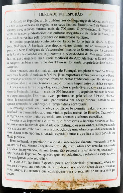 1985 Herdade do Esporão Reguengos red