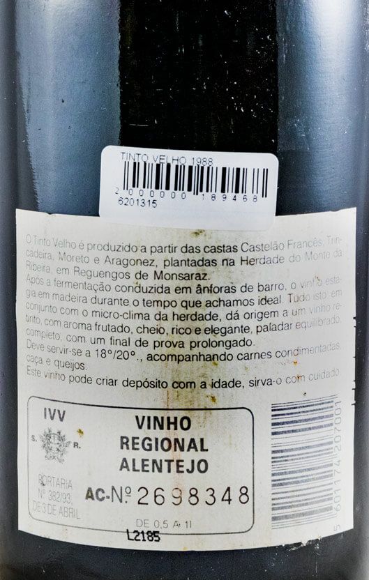1988 José Maria da Fonseca José de Sousa Tinto Velho tinto