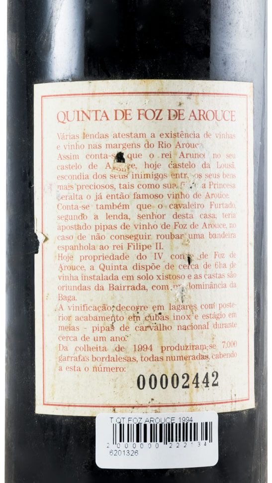 1994 Quinta de Foz de Arouce red