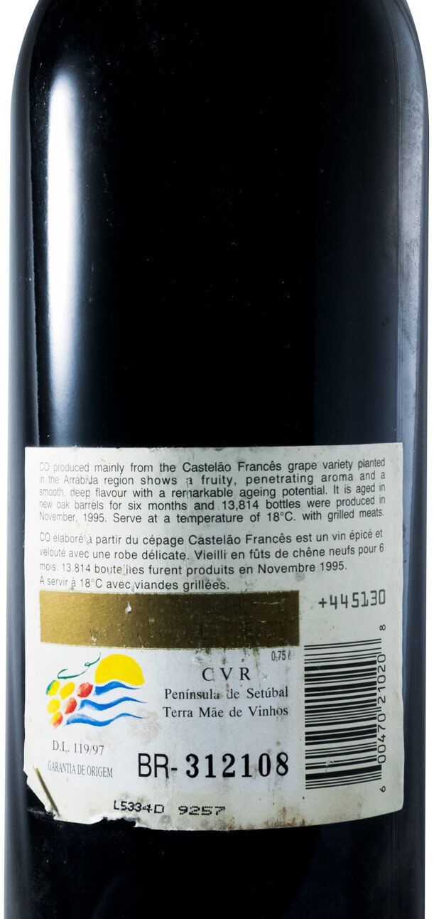 1992 José Maria da Fonseca CO Garrafeira red