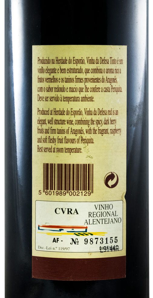 1998 Herdade do Esporão Vinha da Defesa tinto