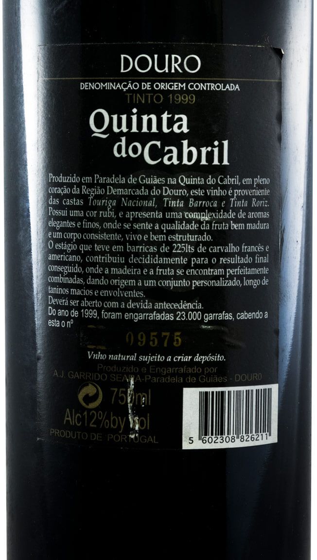 1999 Quinta do Cabril red