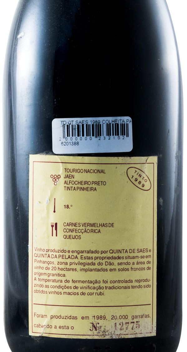 1989 Quinta de Saes Colheita Particular tinto