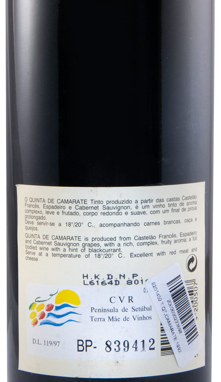 1992 José Maria da Fonseca Quinta de Camarate tinto