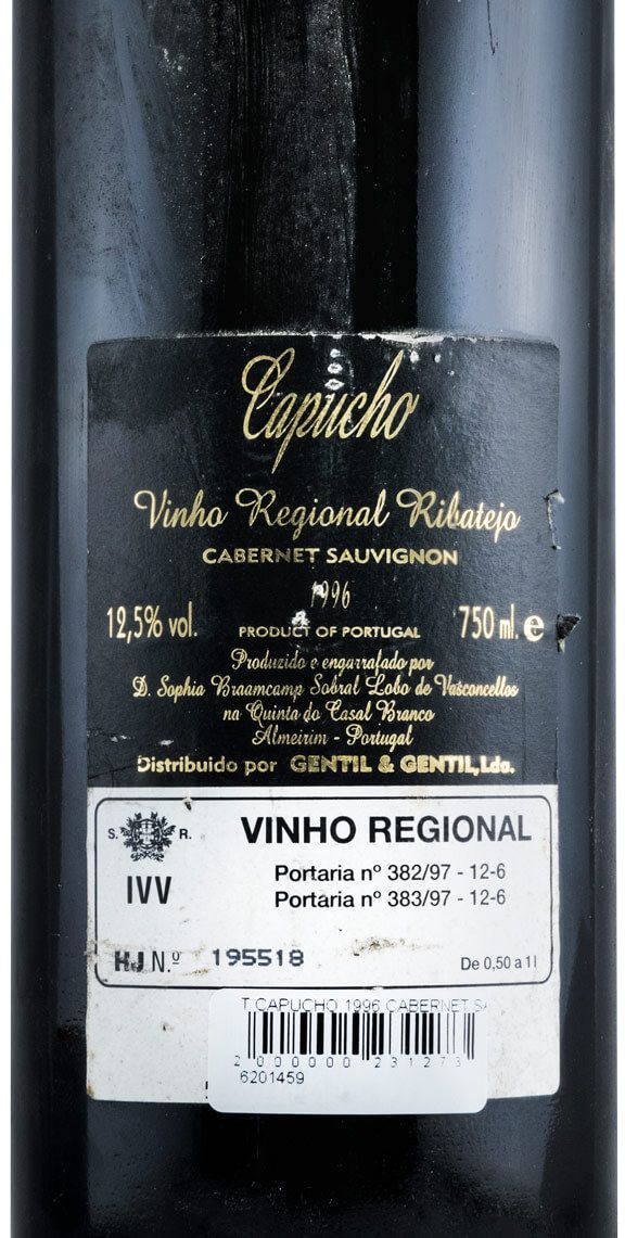 1996 Capucho Cabernet Sauvignon tinto