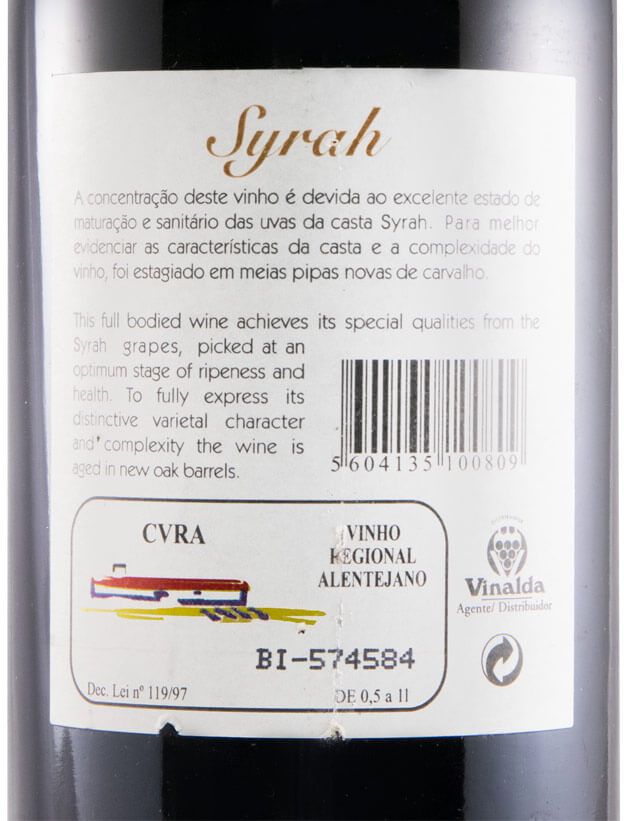 2000 João Portugal Ramos Syrah red
