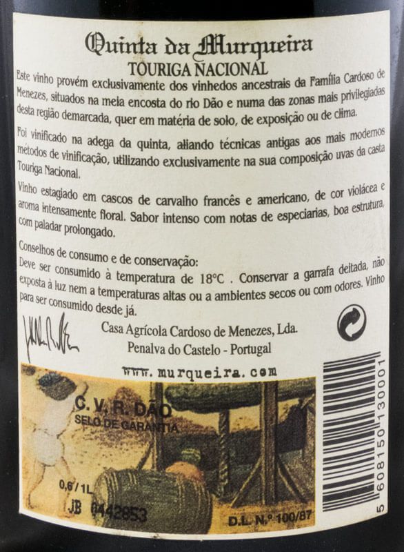 2000 Quinta da Murqueira Touriga Nacional red