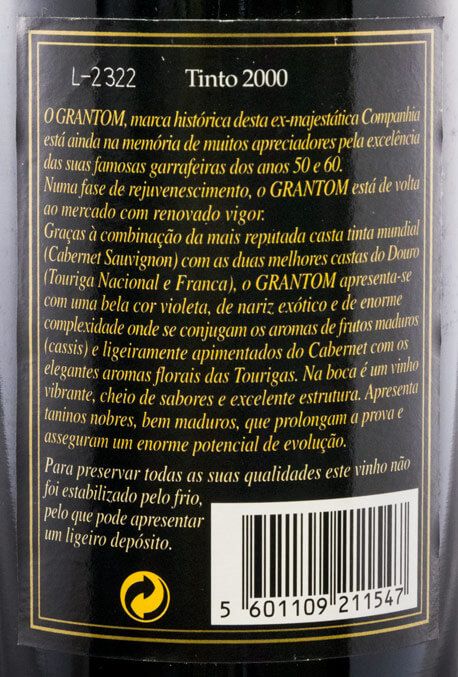 2000 Real Companhia Velha Grantom red