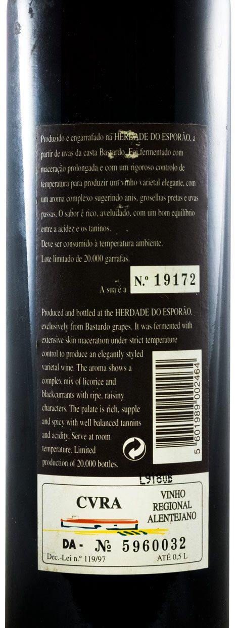 1998 Herdade do Herdade Bastardo red 50cl