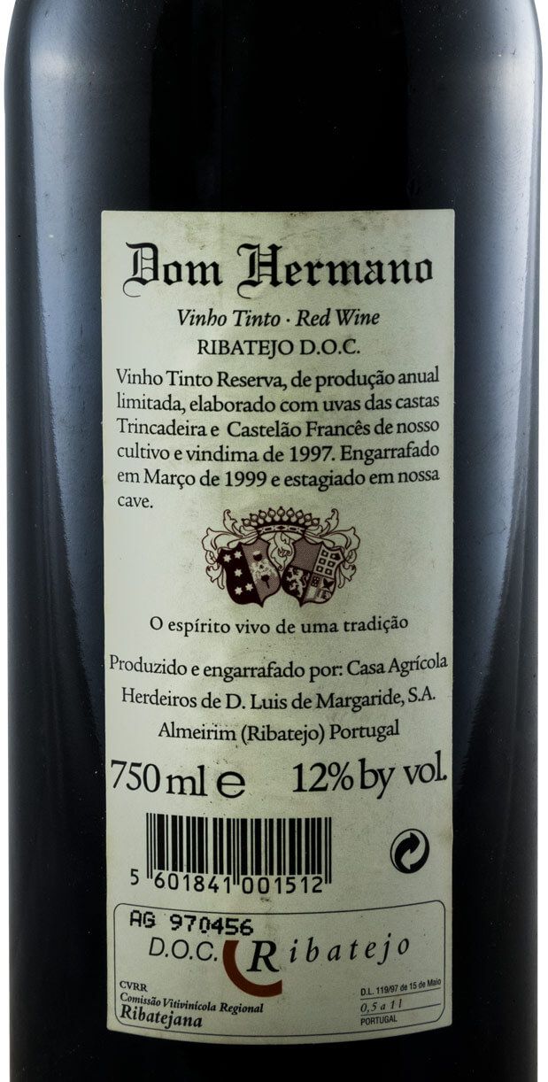 1997 Dom Hermano Reserva red